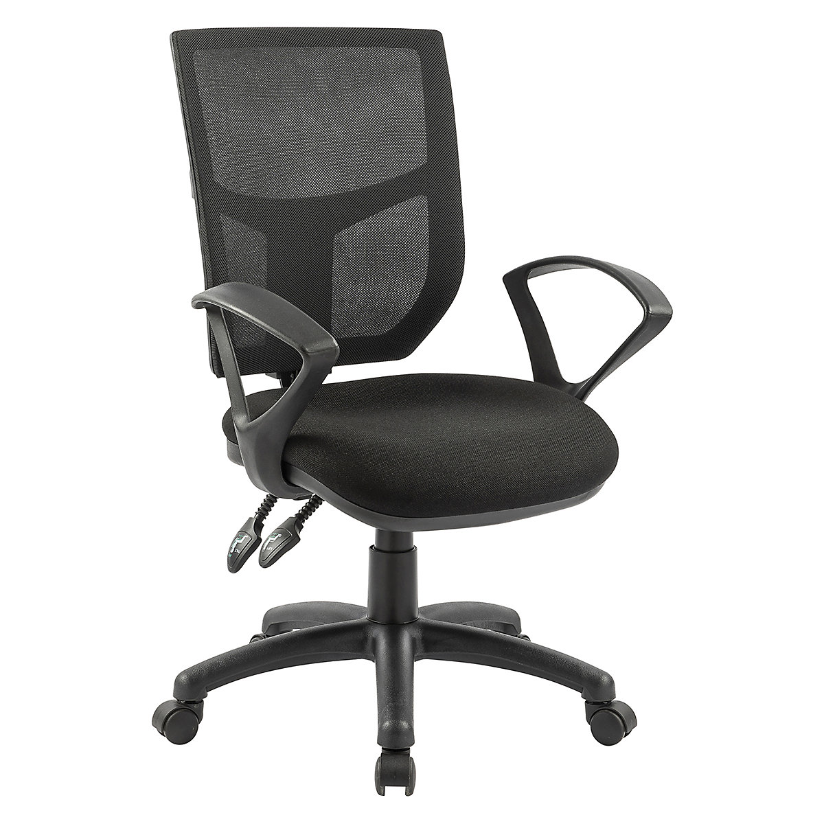 BiGDUG Essentials 2 Lever Mesh Operator Chair, BiGDUG Essentials 2 Lever Mesh Operator Chair, BiGDUG Essentials 2 Lever Mesh Operator Chair |Fixed Arms | Black-2