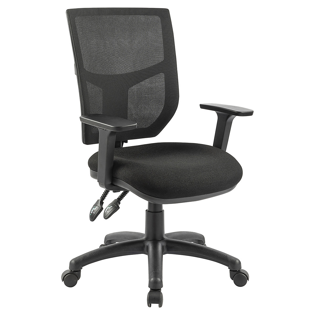 BiGDUG Essentials 2 Lever Mesh Operator Chair, BiGDUG Essentials 2 Lever Mesh Operator Chair, BiGDUG Essentials 2 Lever Mesh Operator Chair |Adjustable Arms | Black-4
