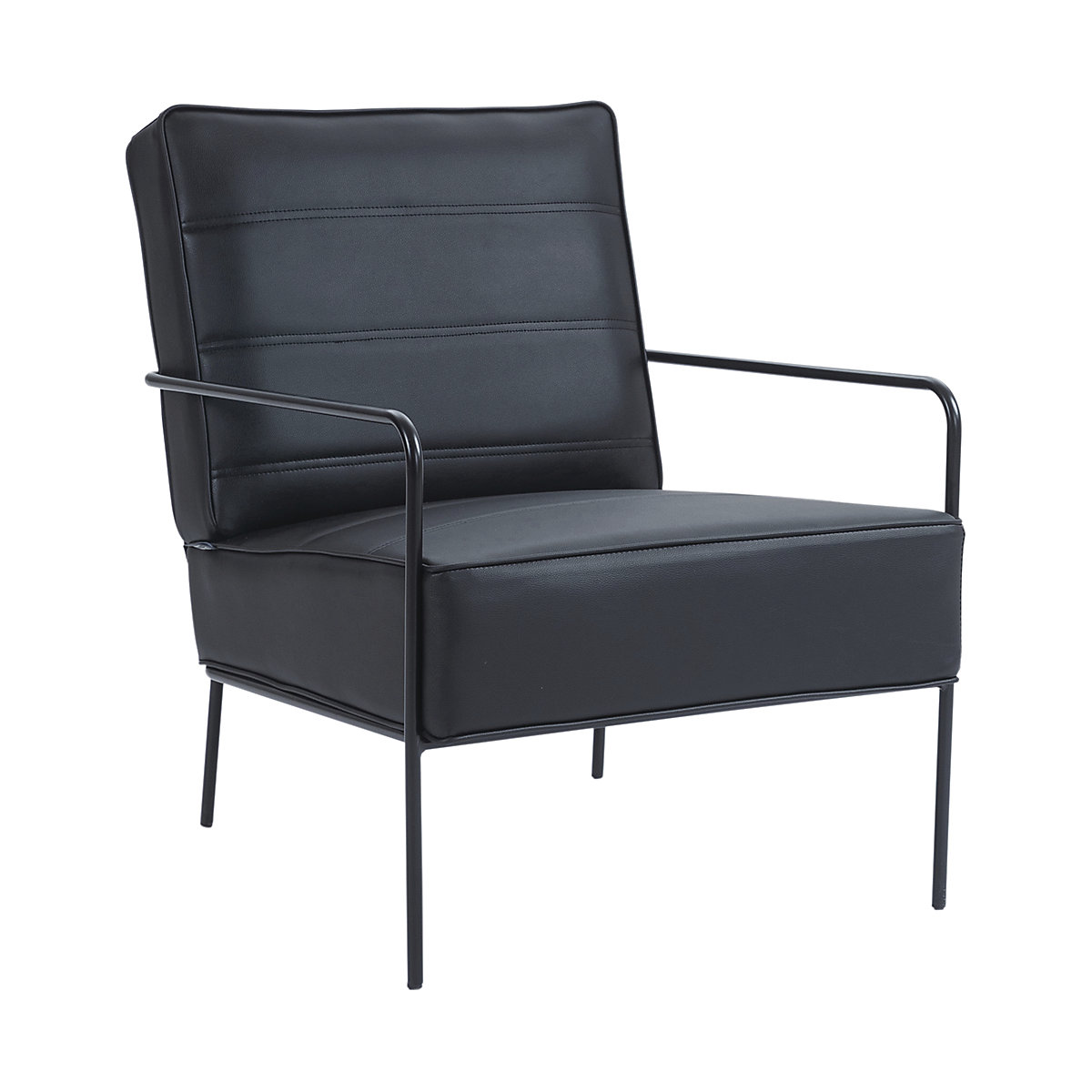 Antalya Lounge Chair, Antalya Lounge Chair, Antalya Lounge Chair |Black Vinyl-2