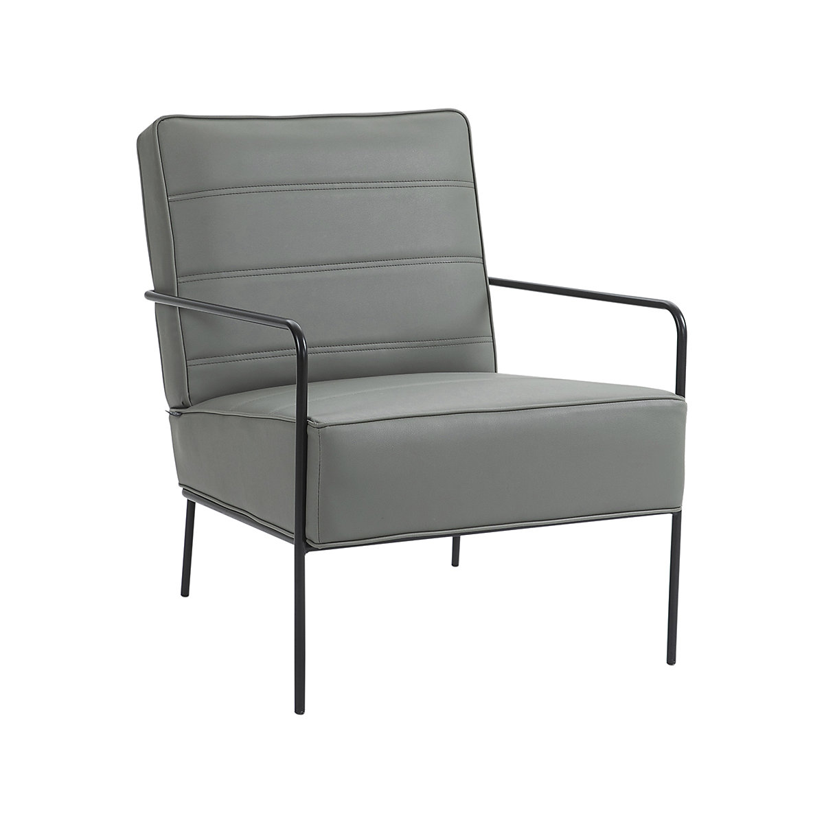 Antalya Lounge Chair, Antalya Lounge Chair, Antalya Lounge Chair |Light Grey Vinyl-3