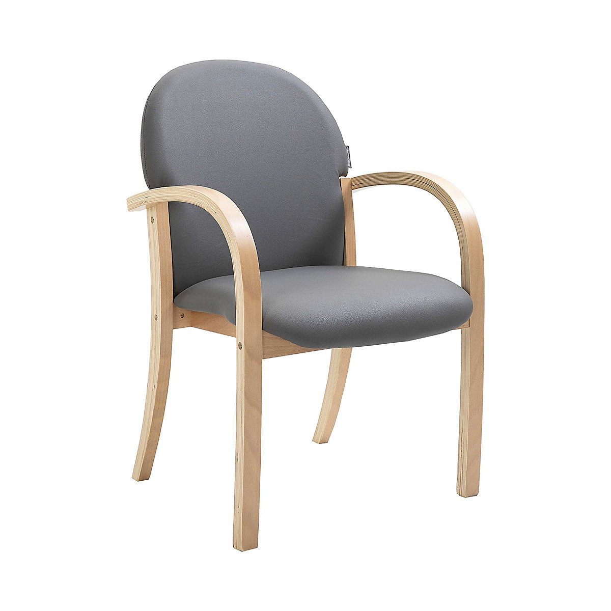 Lincoln Wooden Frame Vinyl Stackable Chairs With Arms pdplarge mrd  bd 101794 web