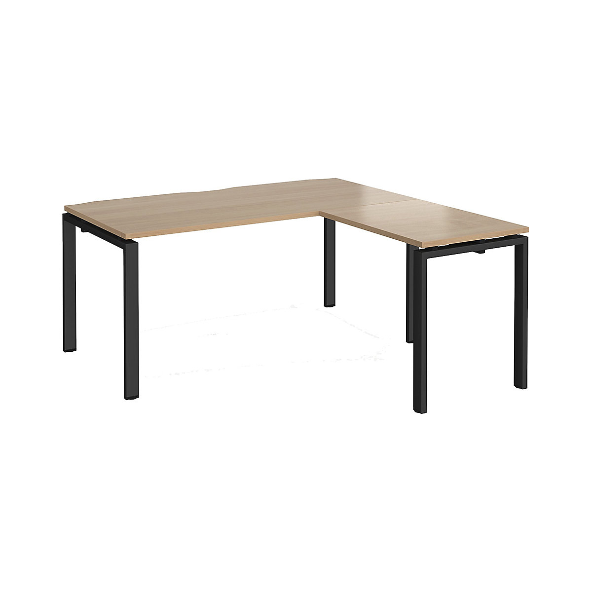 Balance Single Bench Desk with Return