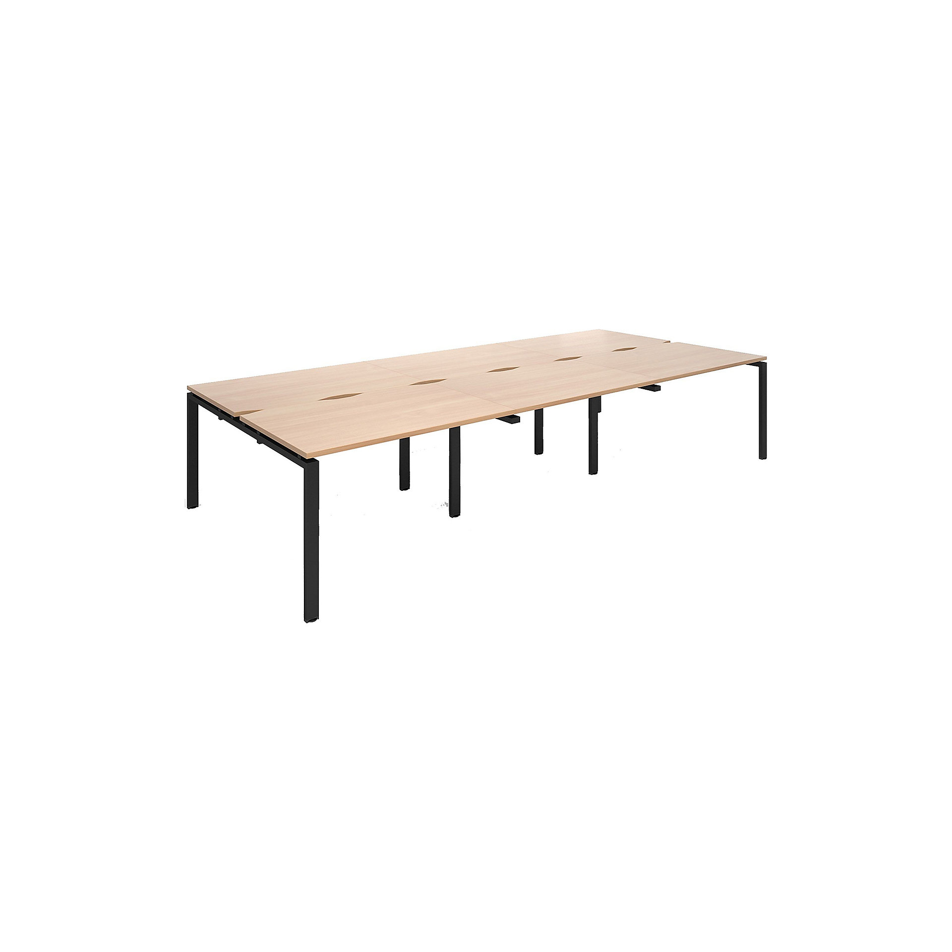 Balance Triple Back To Back Bench Desks | BiGDUG