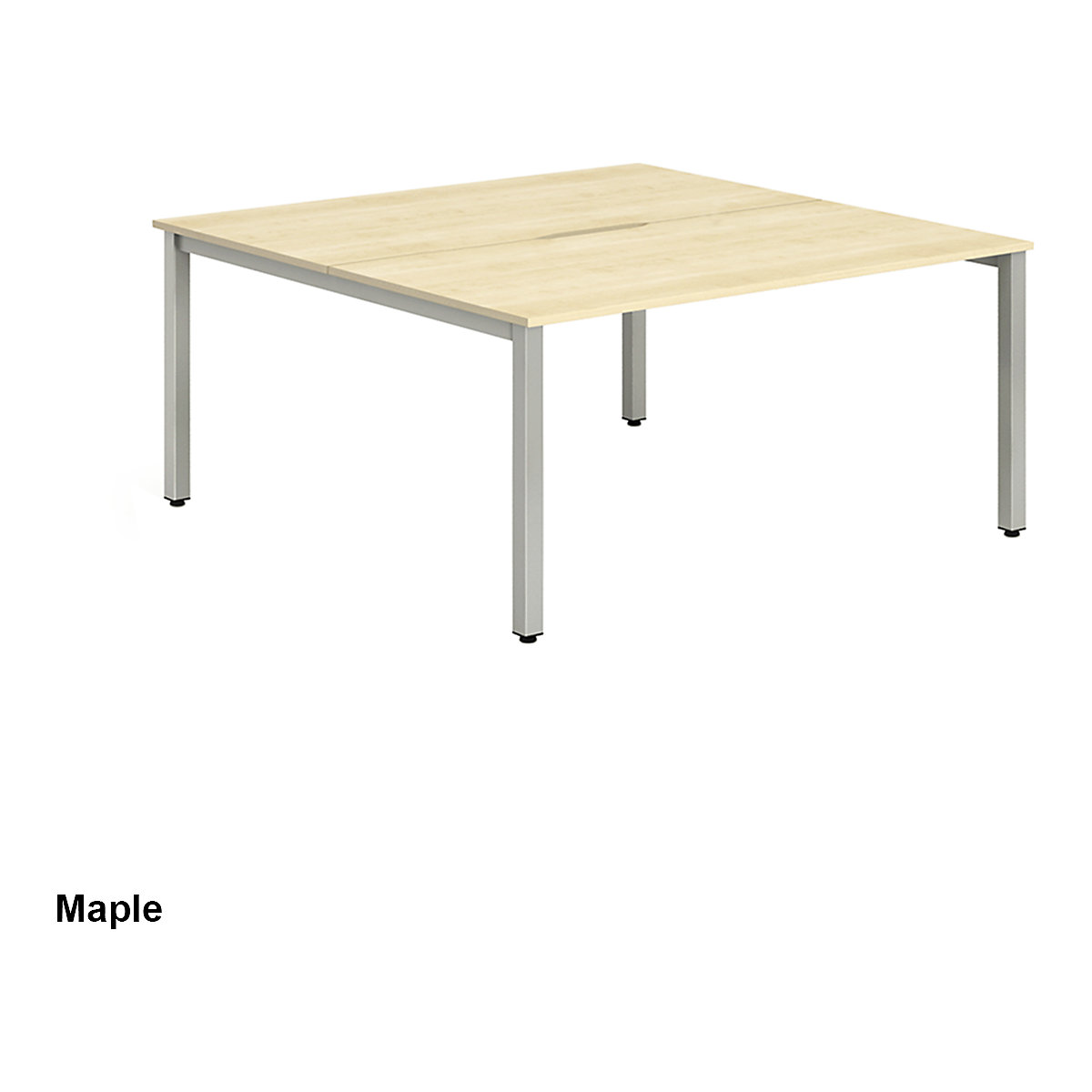 Evolve Back to Back Bench Desk | Silver Legs (Product illustration 4)-3