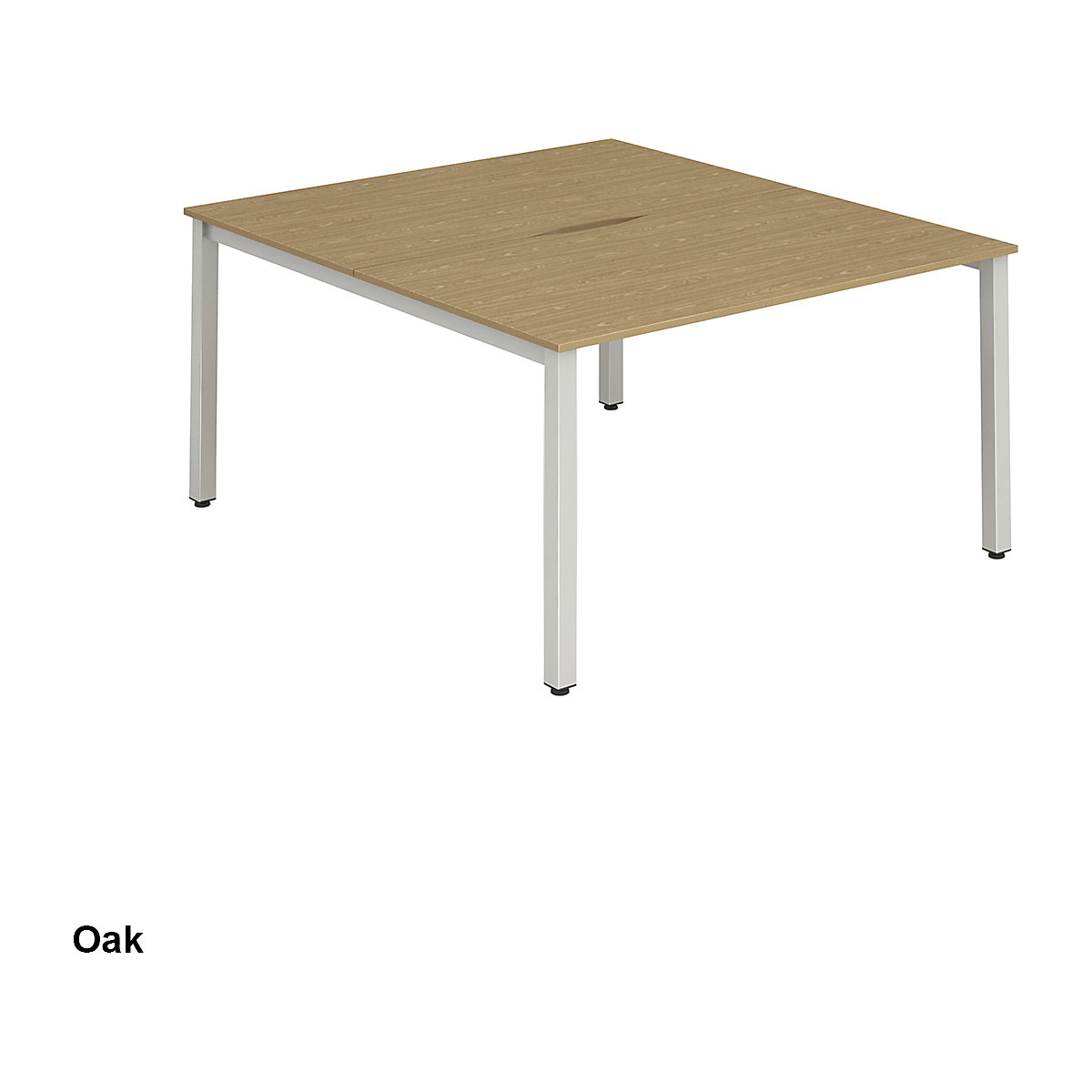 Evolve Back to Back Bench Desk | Silver Legs (Product illustration 5)-4