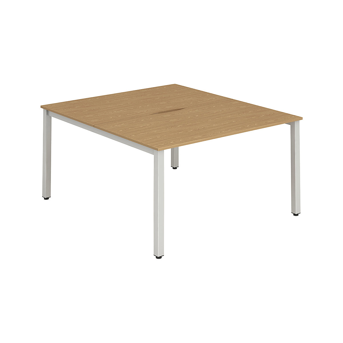 Evolve Back to Back Bench Desk | Silver Legs