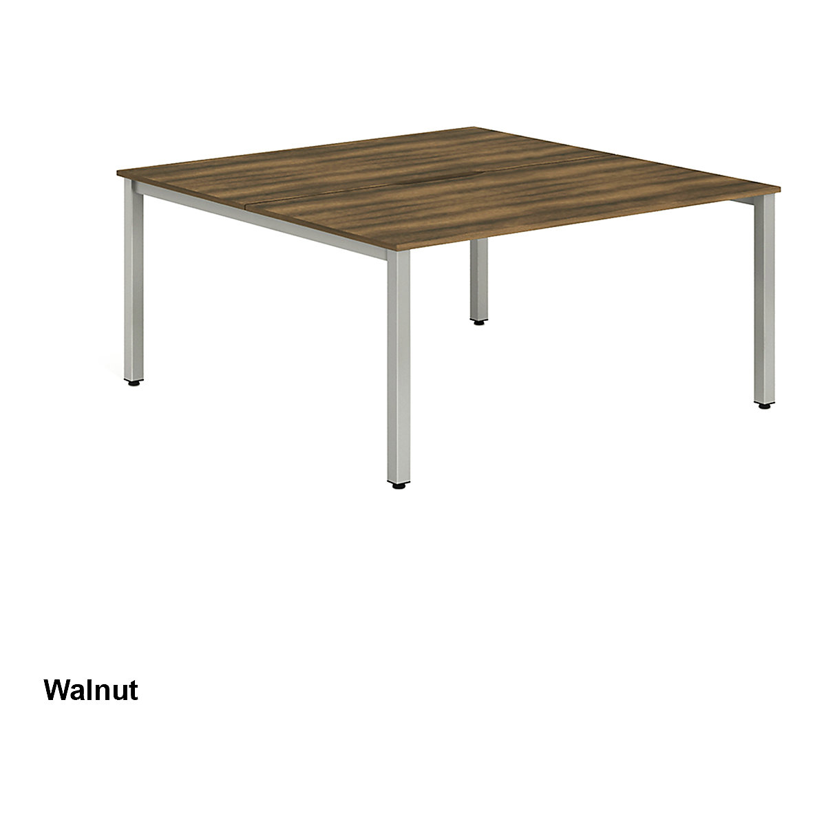 Evolve Back to Back Bench Desk | Silver Legs (Product illustration 6)-5