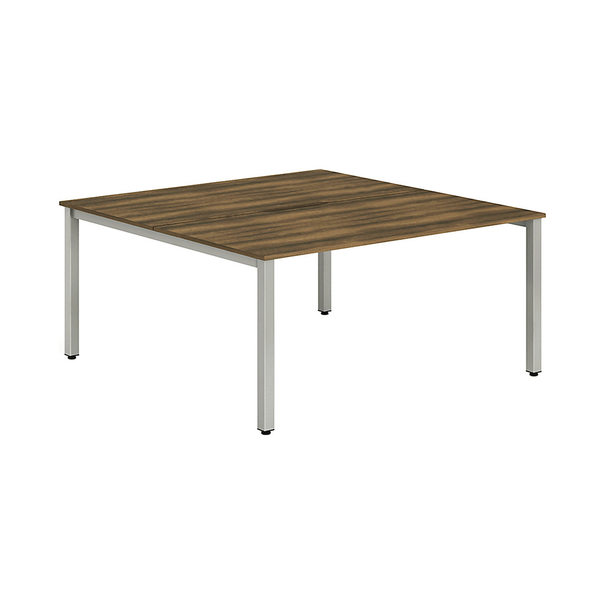 Evolve Back to Back Bench Desk | Silver Legs