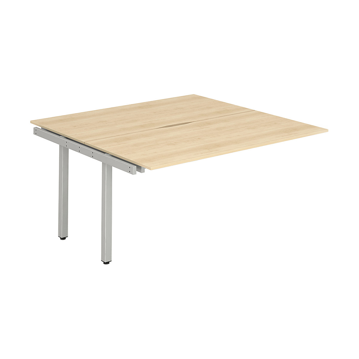 Evolve Back to Back Extension Bench Desk | Silver Legs