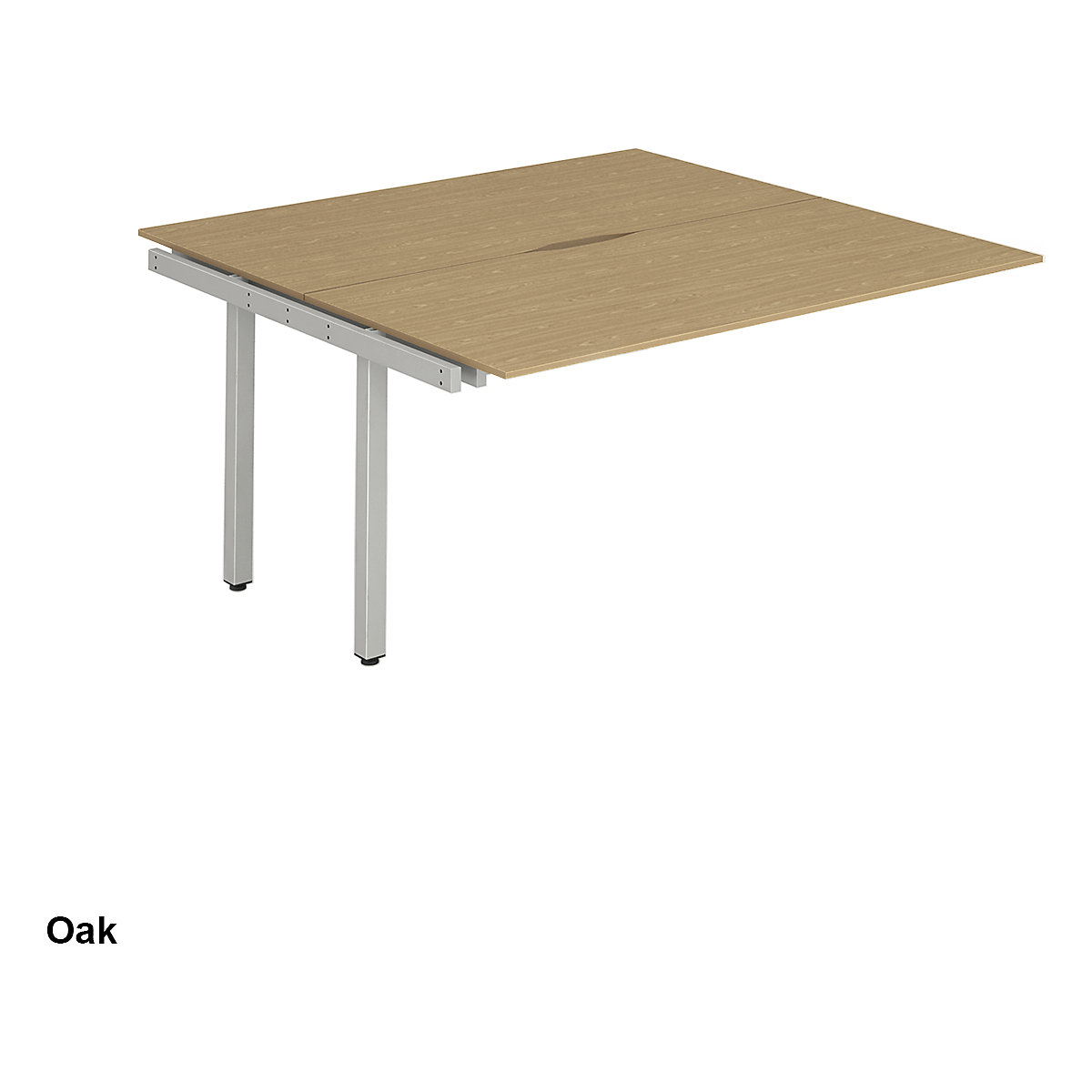 Evolve Back to Back Extension Bench Desk | Silver Legs (Product illustration 5)-4