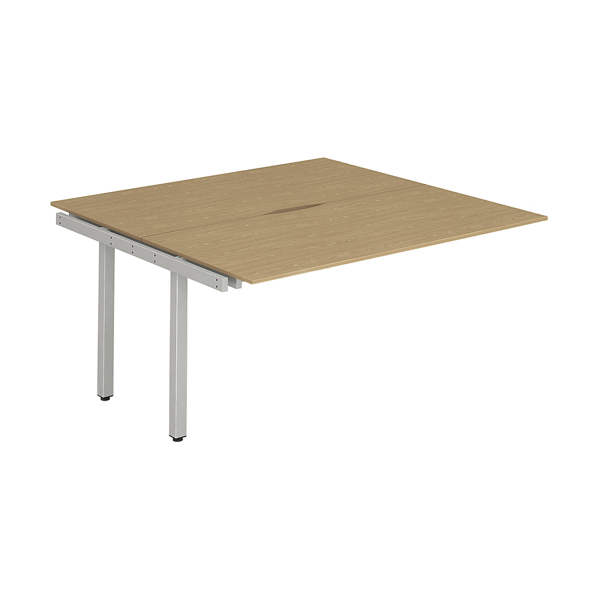 Evolve Back to Back Extension Bench Desk | Silver Legs