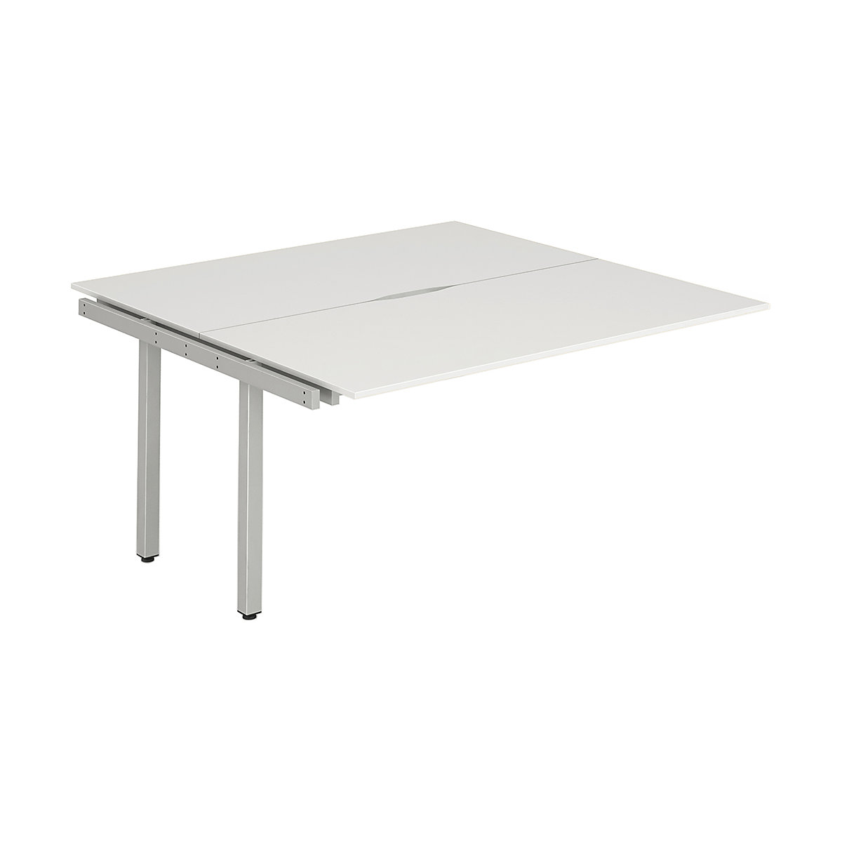 Evolve Back to Back Extension Bench Desk | Silver Legs