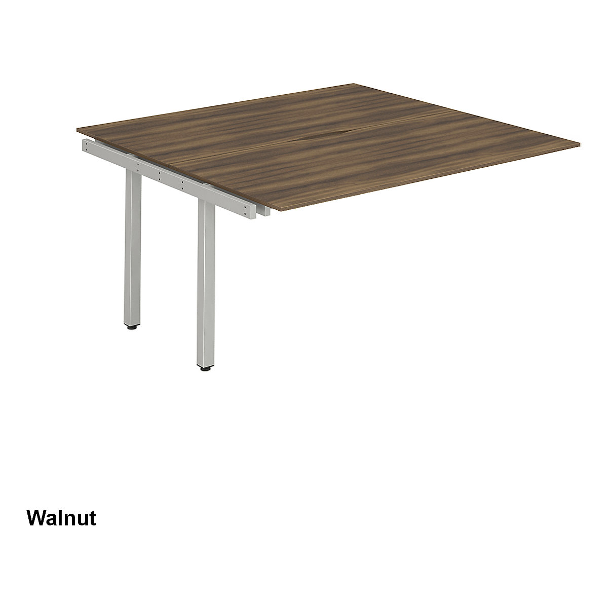 Evolve Back to Back Extension Bench Desk | Silver Legs (Product illustration 6)-5