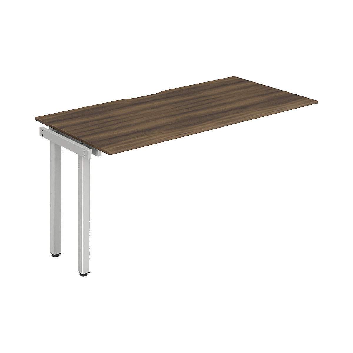Evolve Single Extension Bench Desk | Silver Legs