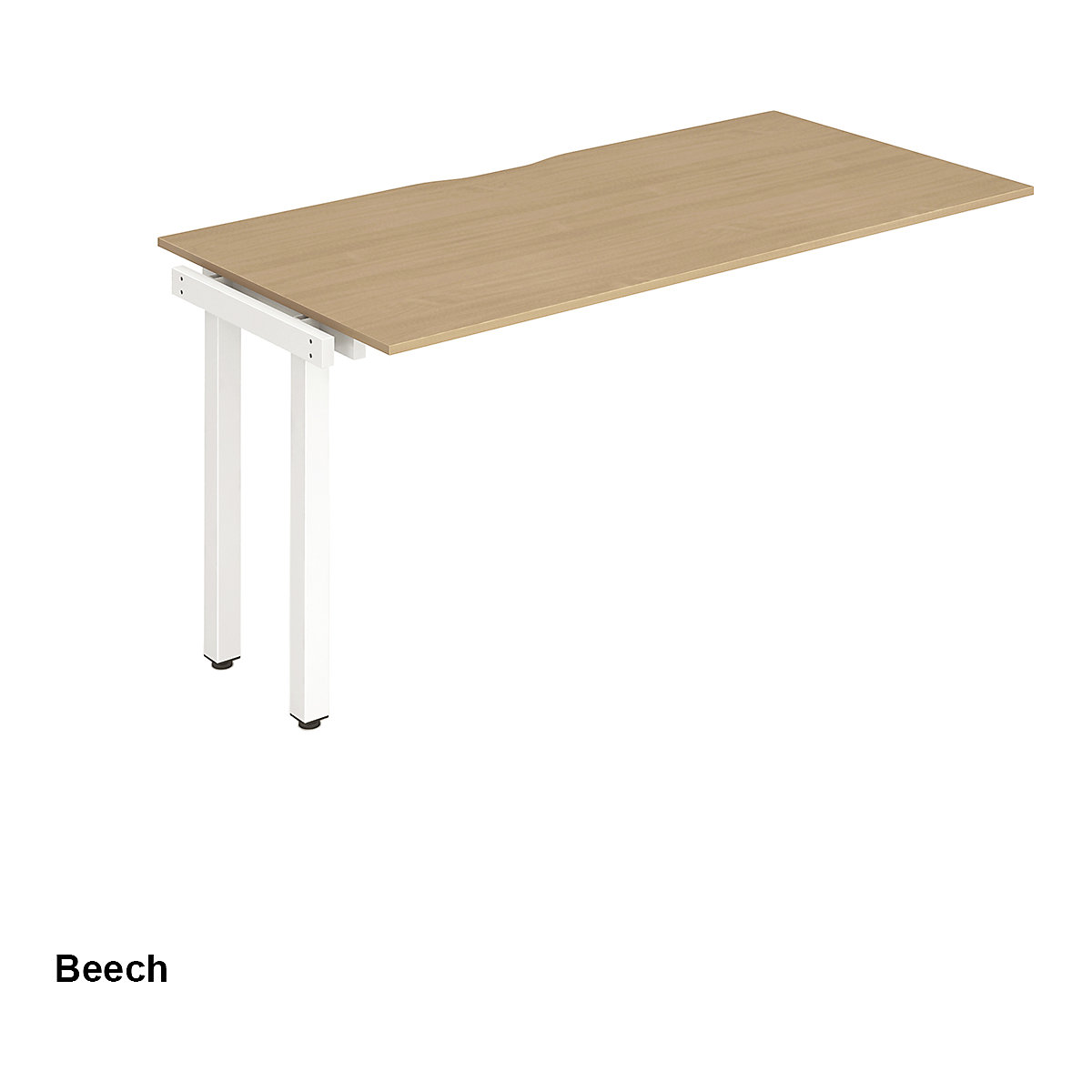 Evolve Single Extension Bench Desk Plus (Product illustration 3)-2