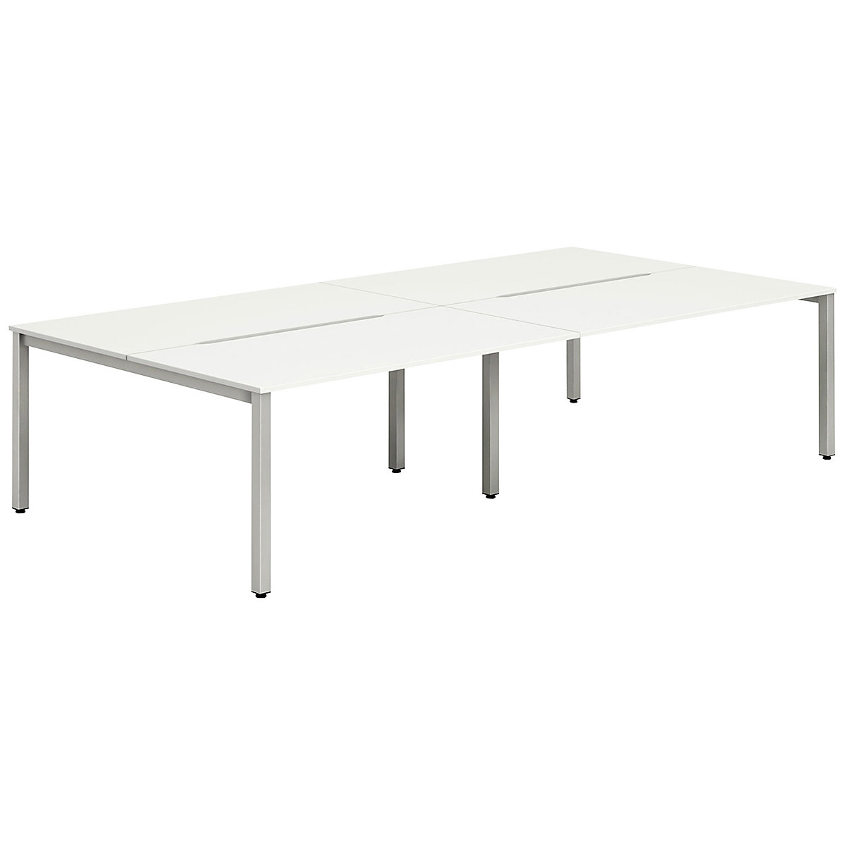 InterAct Sliding Top Back to Back 6 Person Bench Desks