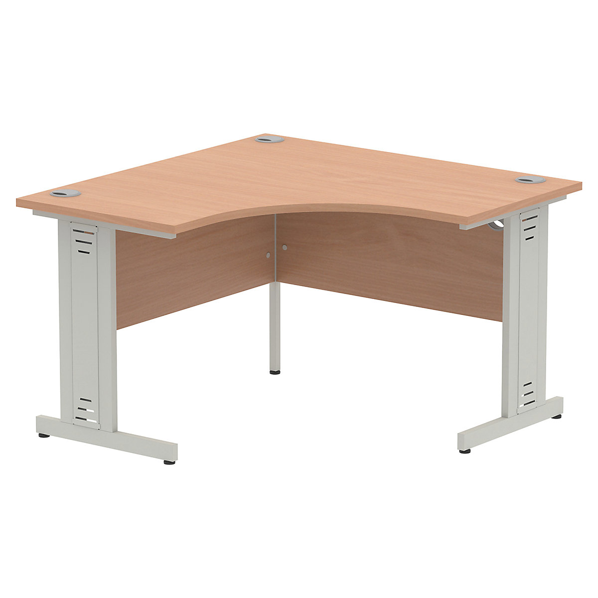 Impulse Corner Office Desks with Cable Managed Cantilever Legs