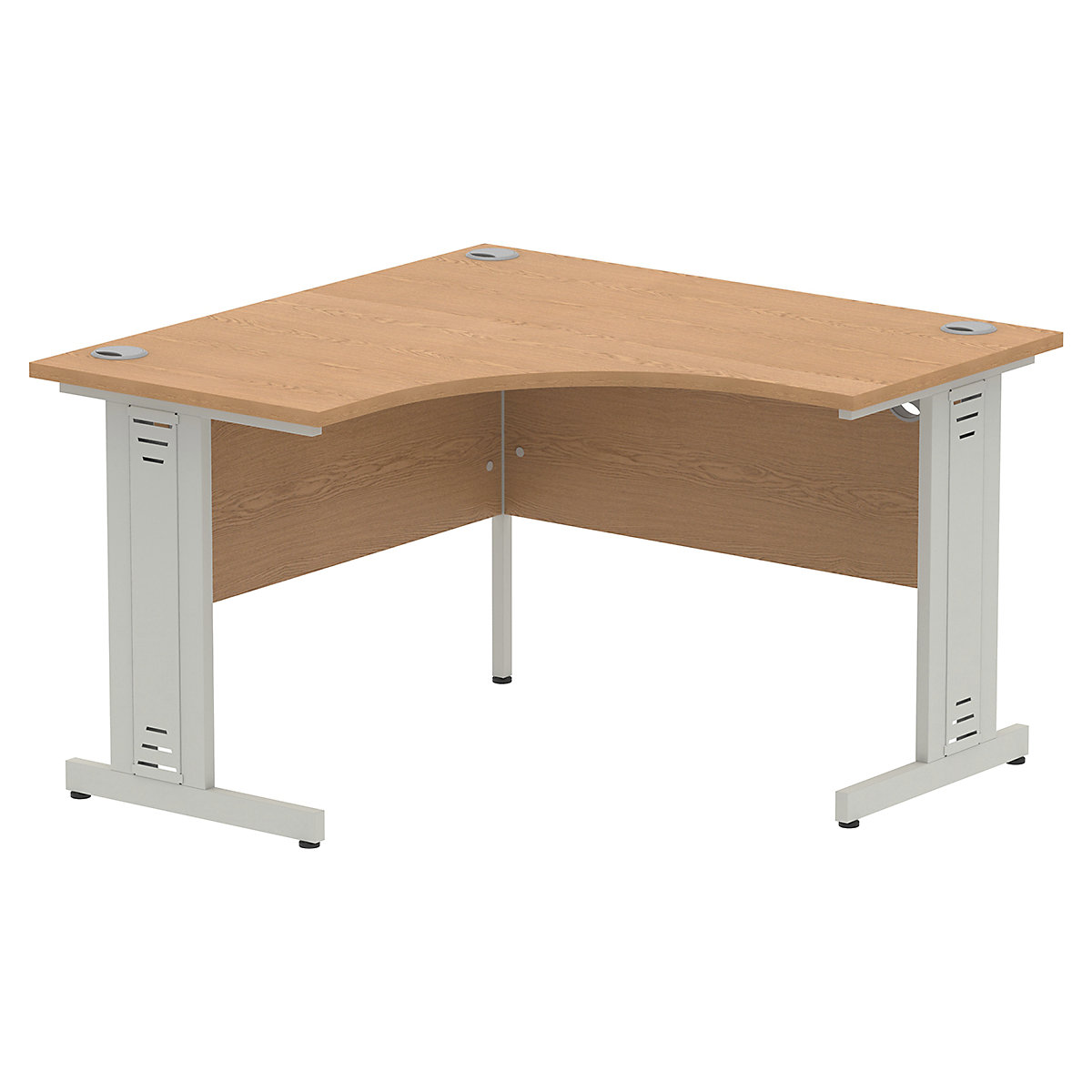Impulse Corner Office Desks with Cable Managed Cantilever Legs