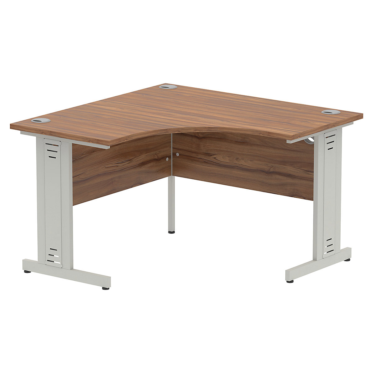 Impulse Corner Office Desks with Cable Managed Cantilever Legs