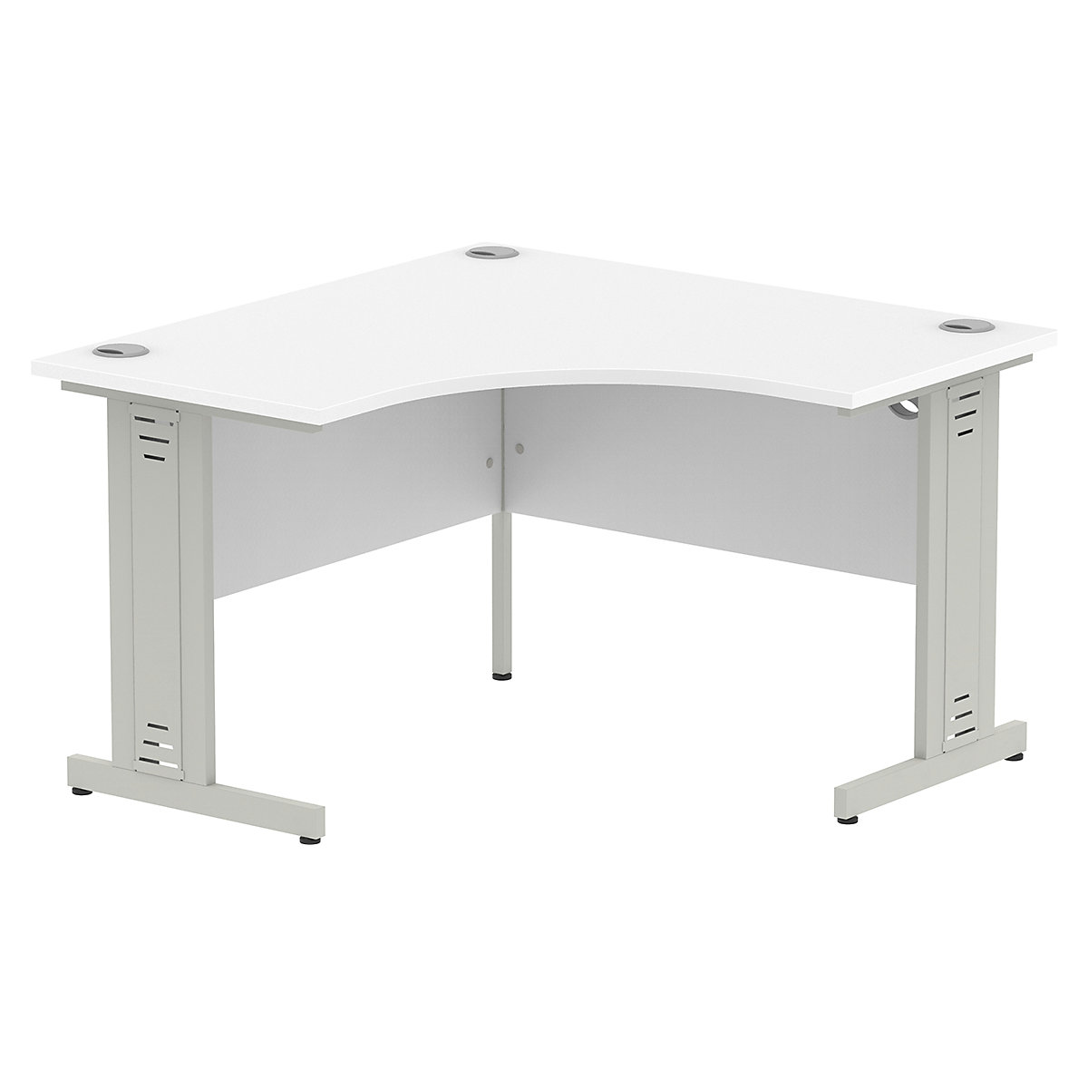 Impulse Corner Office Desks with Cable Managed Cantilever Legs