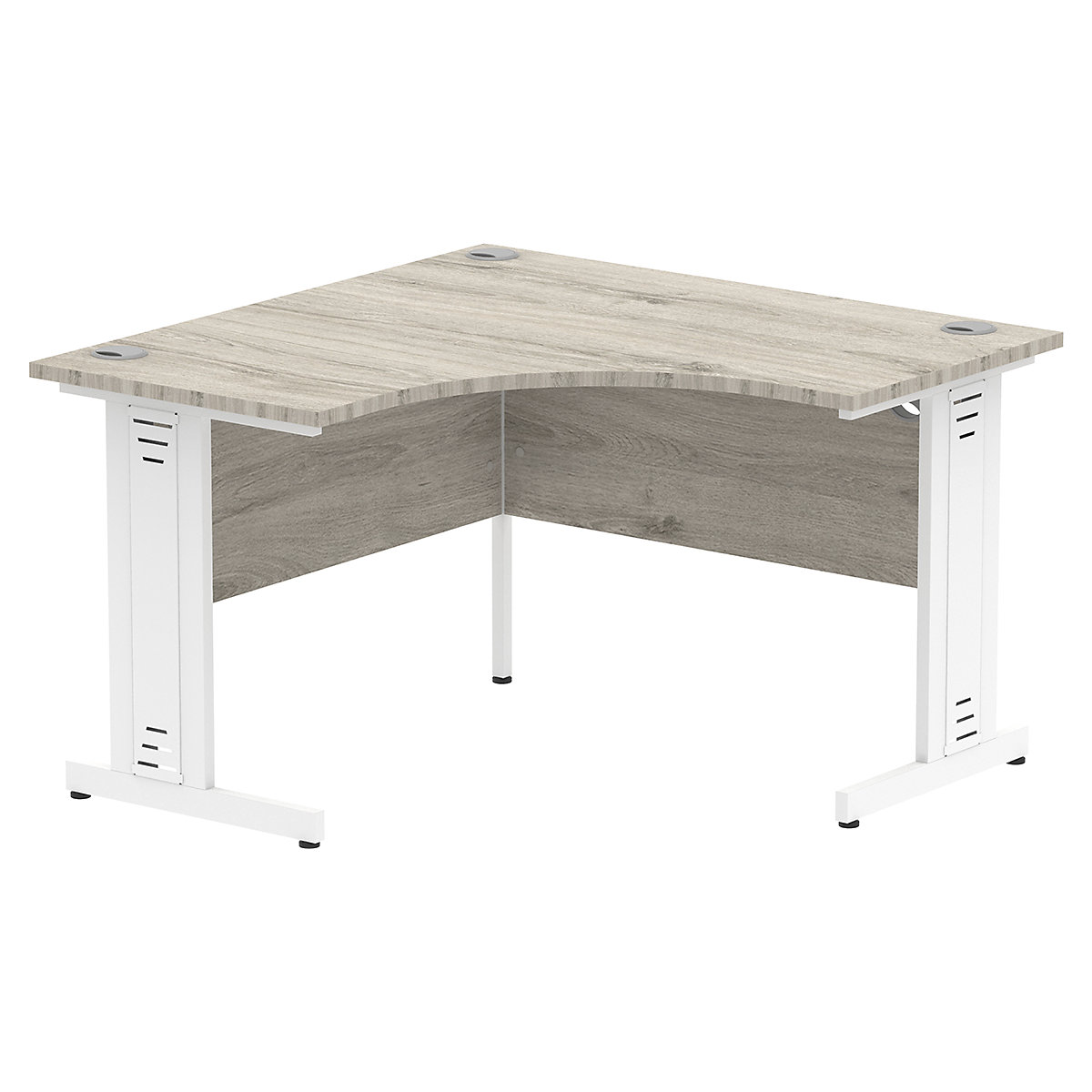 Impulse Corner Office Desks with Cable Managed Cantilever Legs