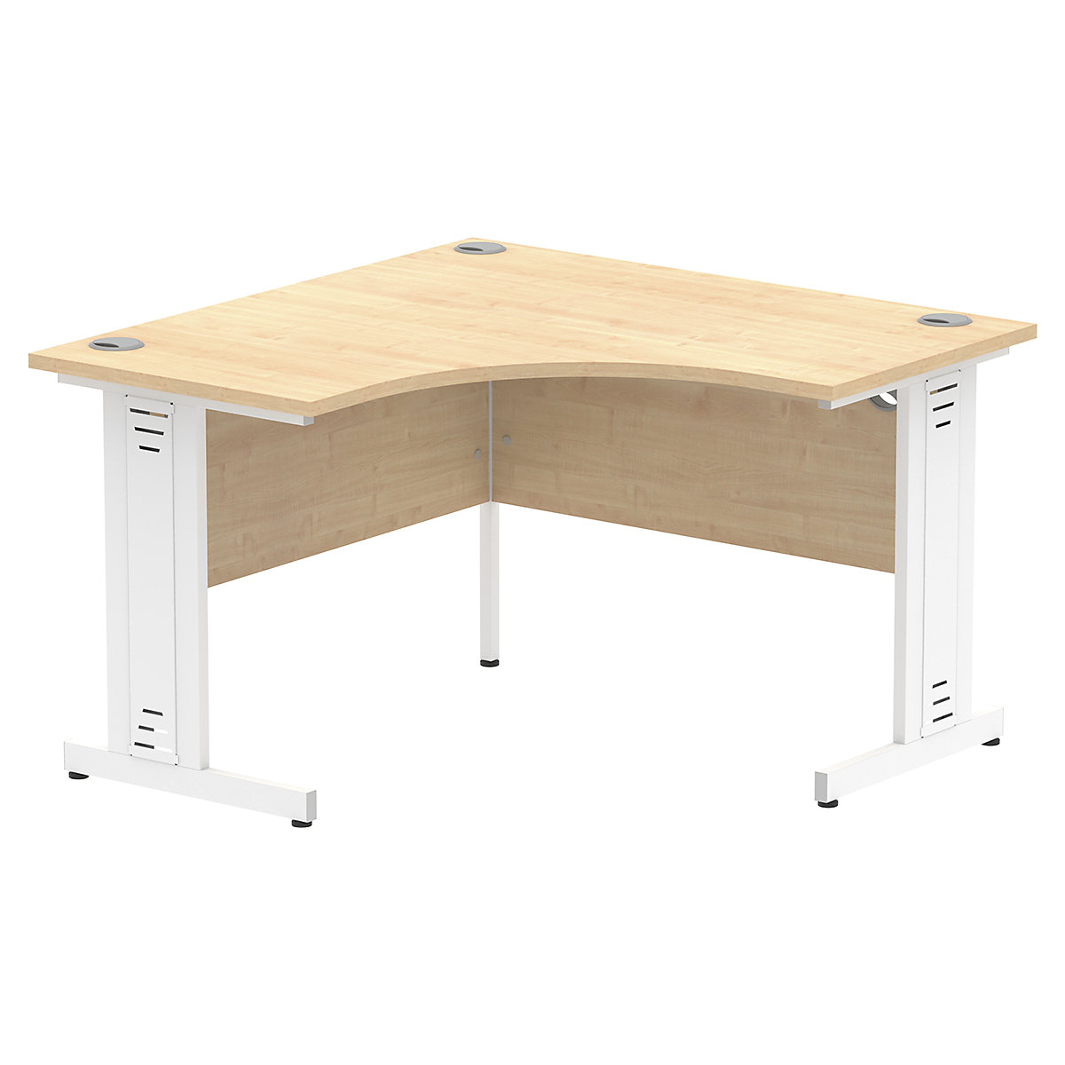 Impulse Corner Office Desks with Cable Managed Cantilever Legs
