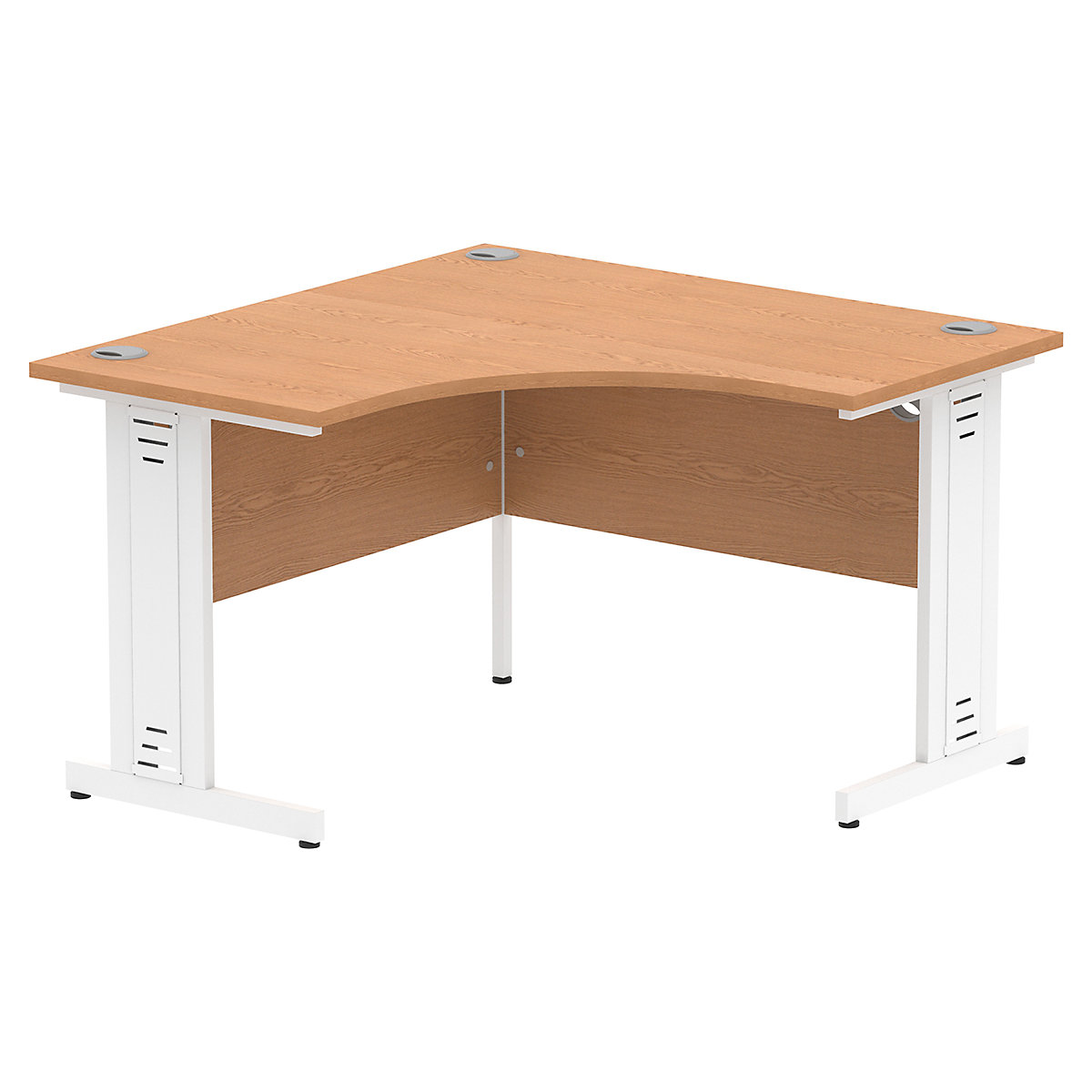 Impulse Corner Office Desks with Cable Managed Cantilever Legs