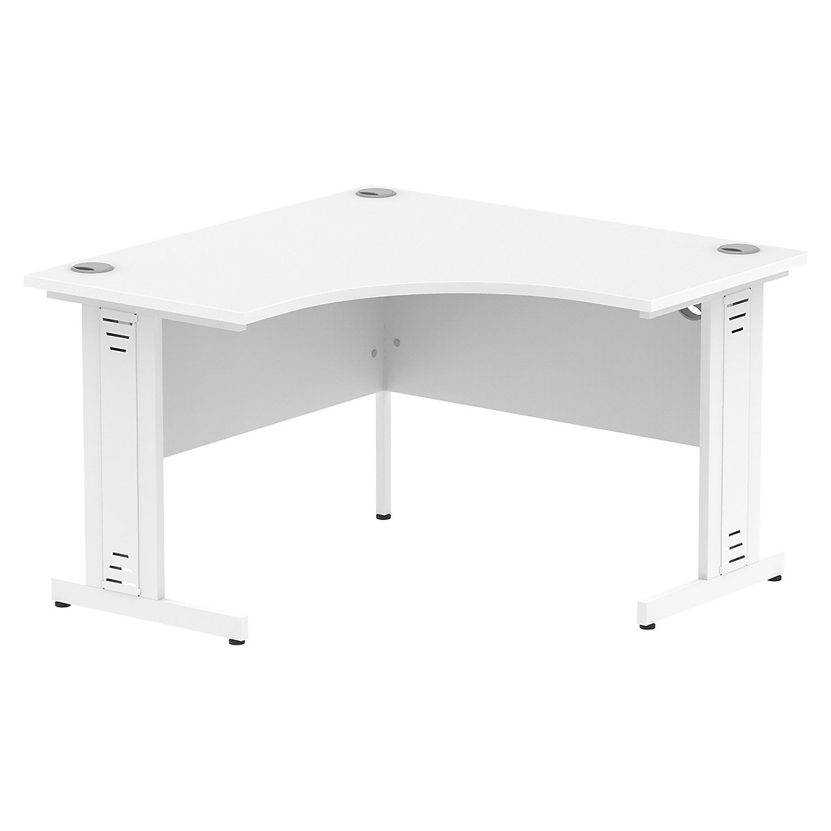 Impulse Corner Office Desks with Cable Managed Cantilever Legs