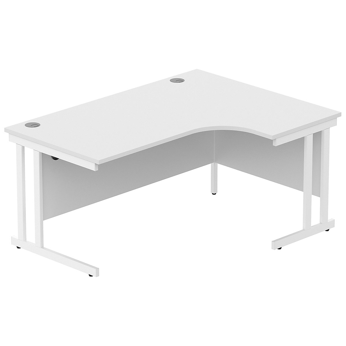 Konnexion K3 Ergonomic Deluxe Cantilever Corner Office Desk, Konnexion K3 Ergonomic Deluxe Cantilever Corner Office Desk, Konnexion K3 Ergonomic Deluxe Cantilever Corner Office Desk 1600W x 800D x 730H | Right Hand | White | Arctic White-15
