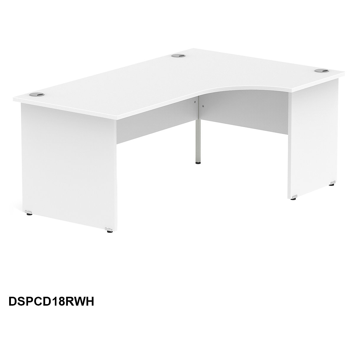 Solid Panel Crescent Desks (Product illustration 7)-6