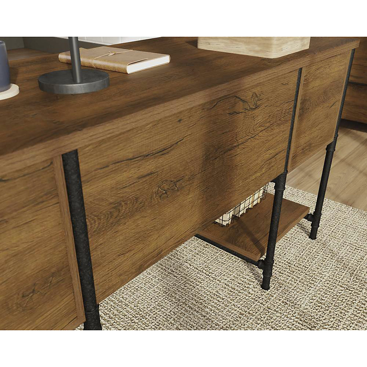 Iron Foundry Home Office Desk (Product illustration 14)-13