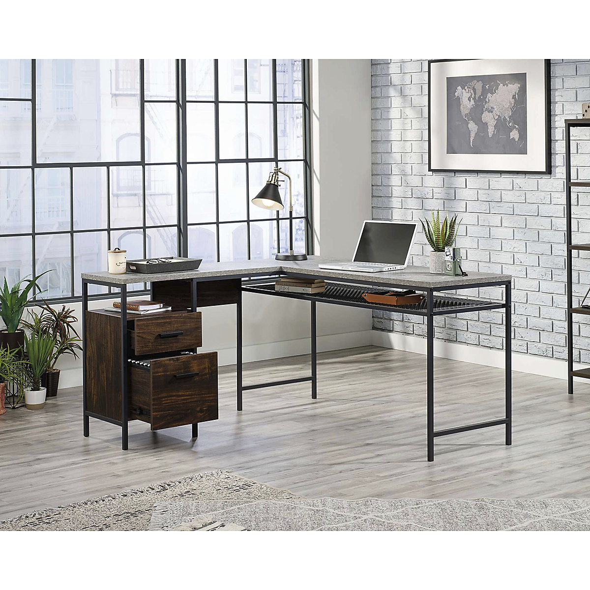 Market Home Office L Shaped Desk
