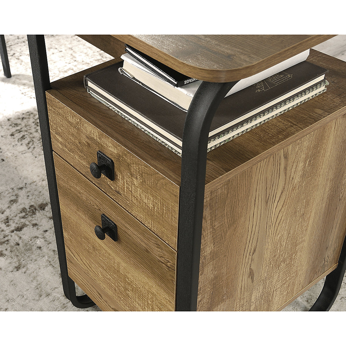 Stationmaster L Shaped Home Office Desk (Product illustration 3)-2