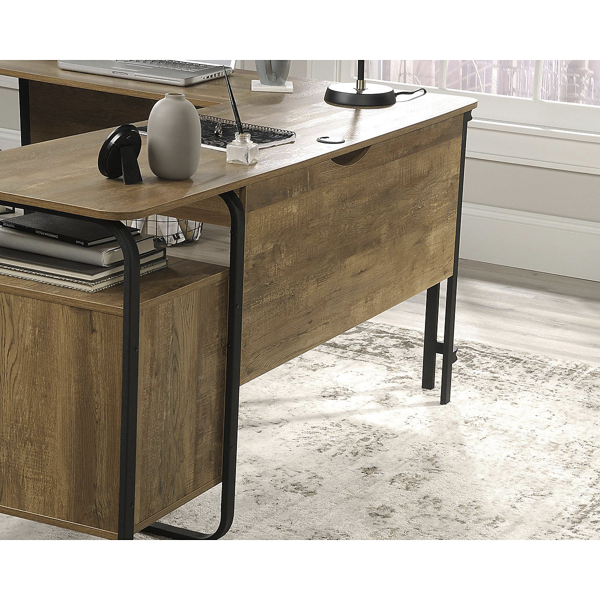 Stationmaster L Shaped Home Office Desk (Product illustration 5)-4