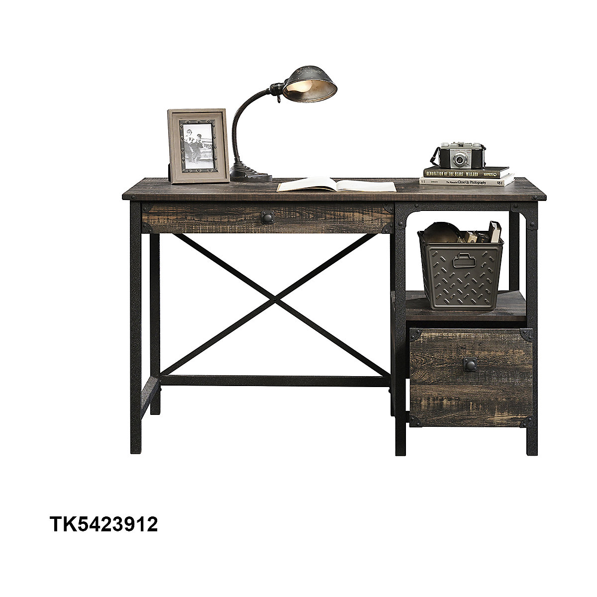 Steel Gorge Home Office Desk (Product illustration 3)-2