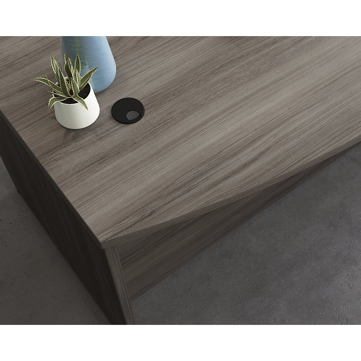 Associate Bow Fronted Desk (Product illustration 4)-3