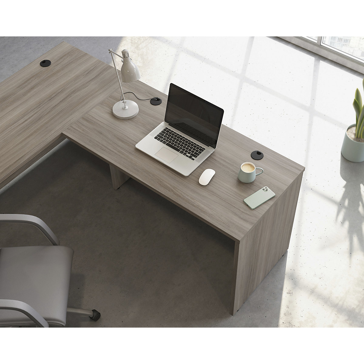 Associate Rectangular Desk (Product illustration 4)-3