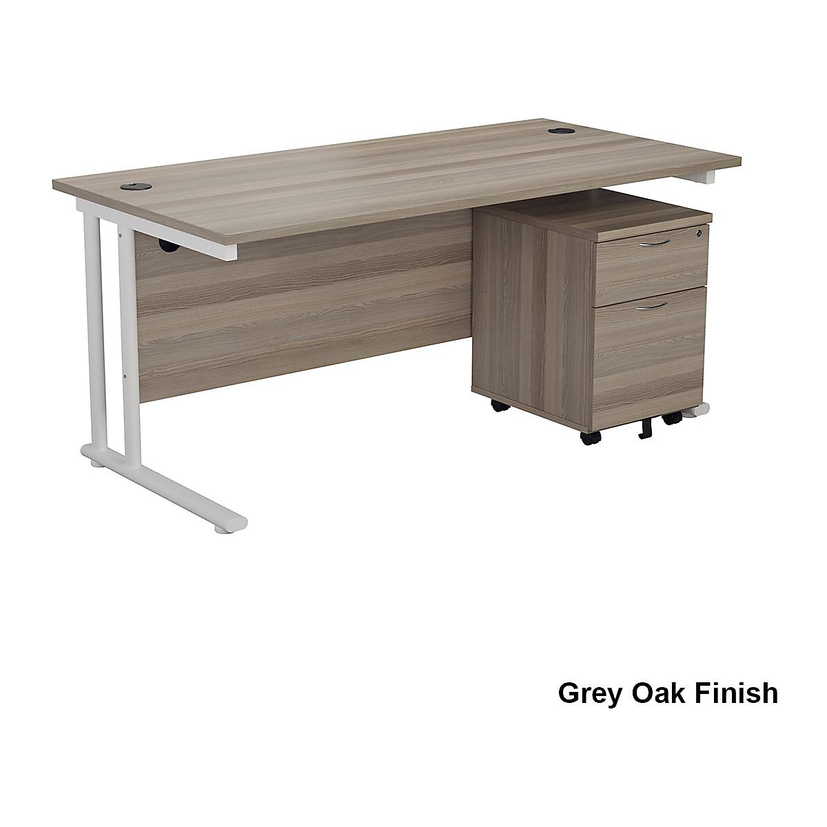 Classic Plus Rectangular Large Work Desk With Pedestal Bundles (Product illustration 4)-3