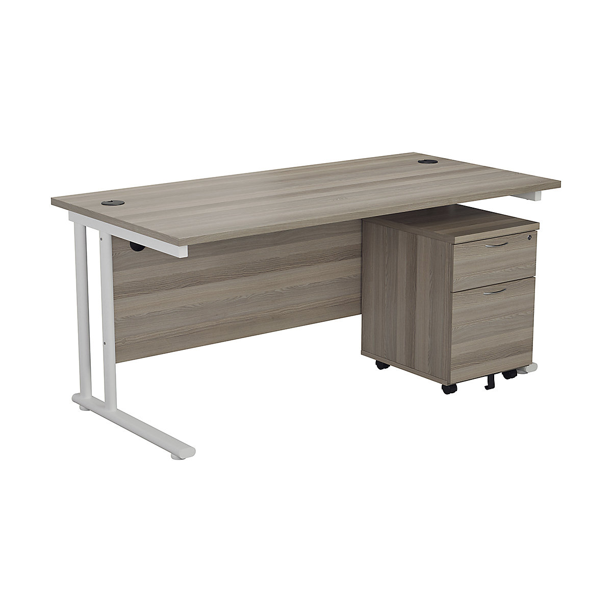 Classic Plus Rectangular Medium Work Desk With Pedestal Bundles