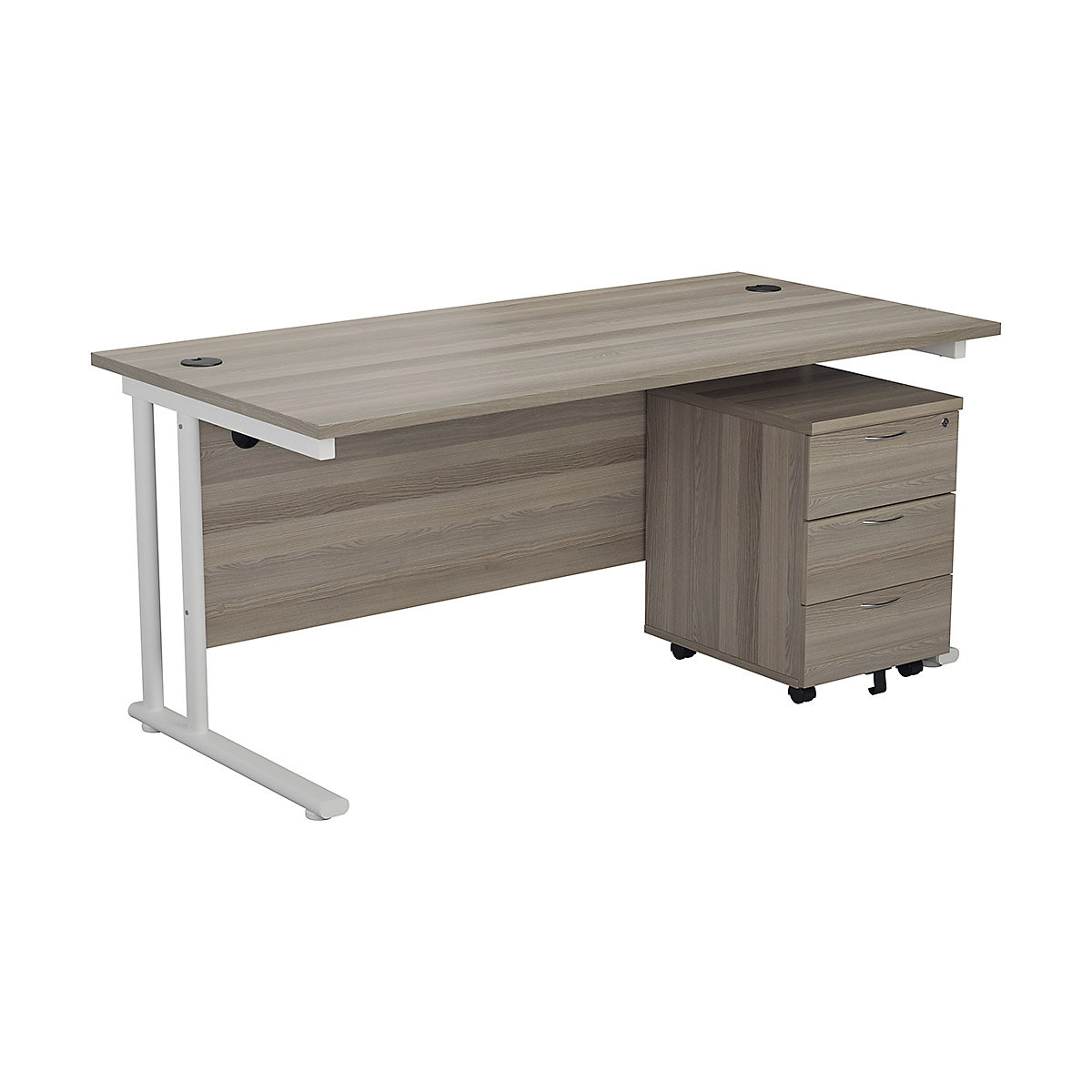 Classic Plus Rectangular Medium Work Desk With Pedestal Bundles