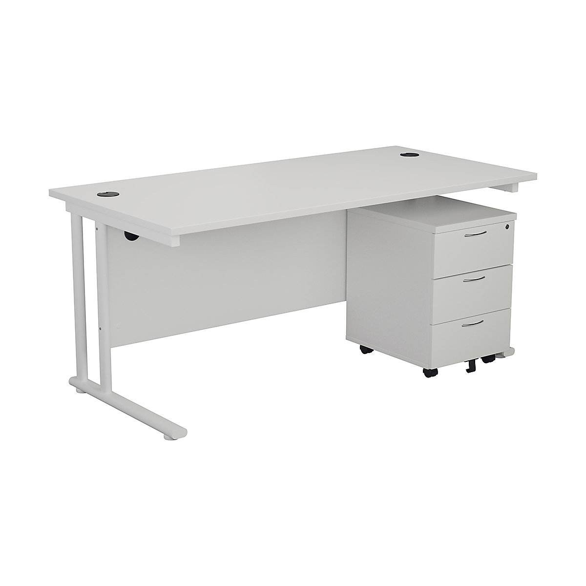 Classic Plus Rectangular Medium Work Desk With Pedestal Bundles