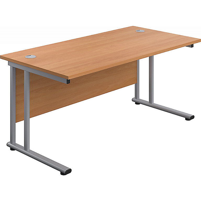 Rectangular Desk Fl03 Commerce II Deluxe Rectangular Desks | Beech | BiGDUG