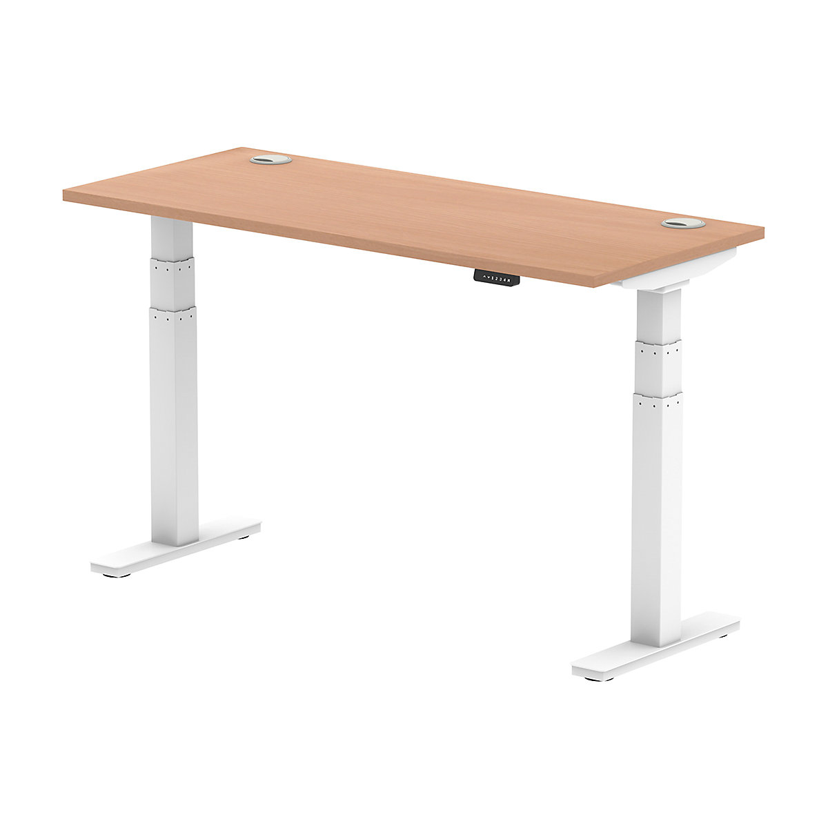 Air Electric Height Adjustable Sit Stand Office Desks 1400mm Wide