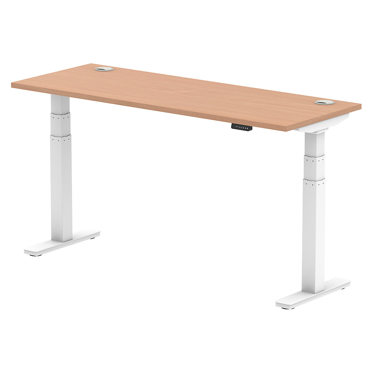 Air Electric Height Adjustable Sit Stand Office Desks 1600mm Wide