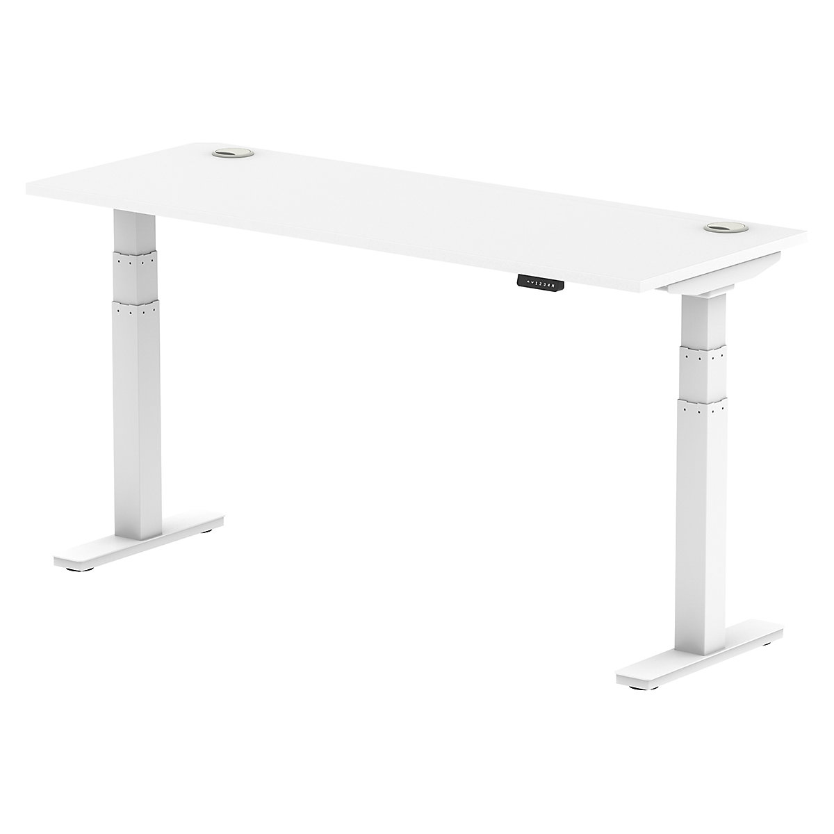 Air Electric Height Adjustable Sit Stand Office Desks 1600mm Wide