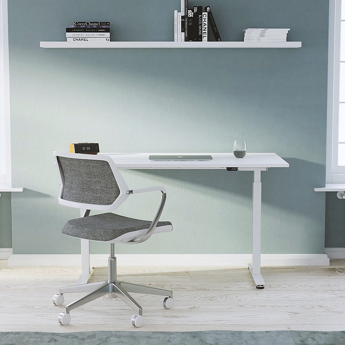 Hush Dual Motor Height Adjustable Sit-Stand Office Desk (Product illustration 3)-2