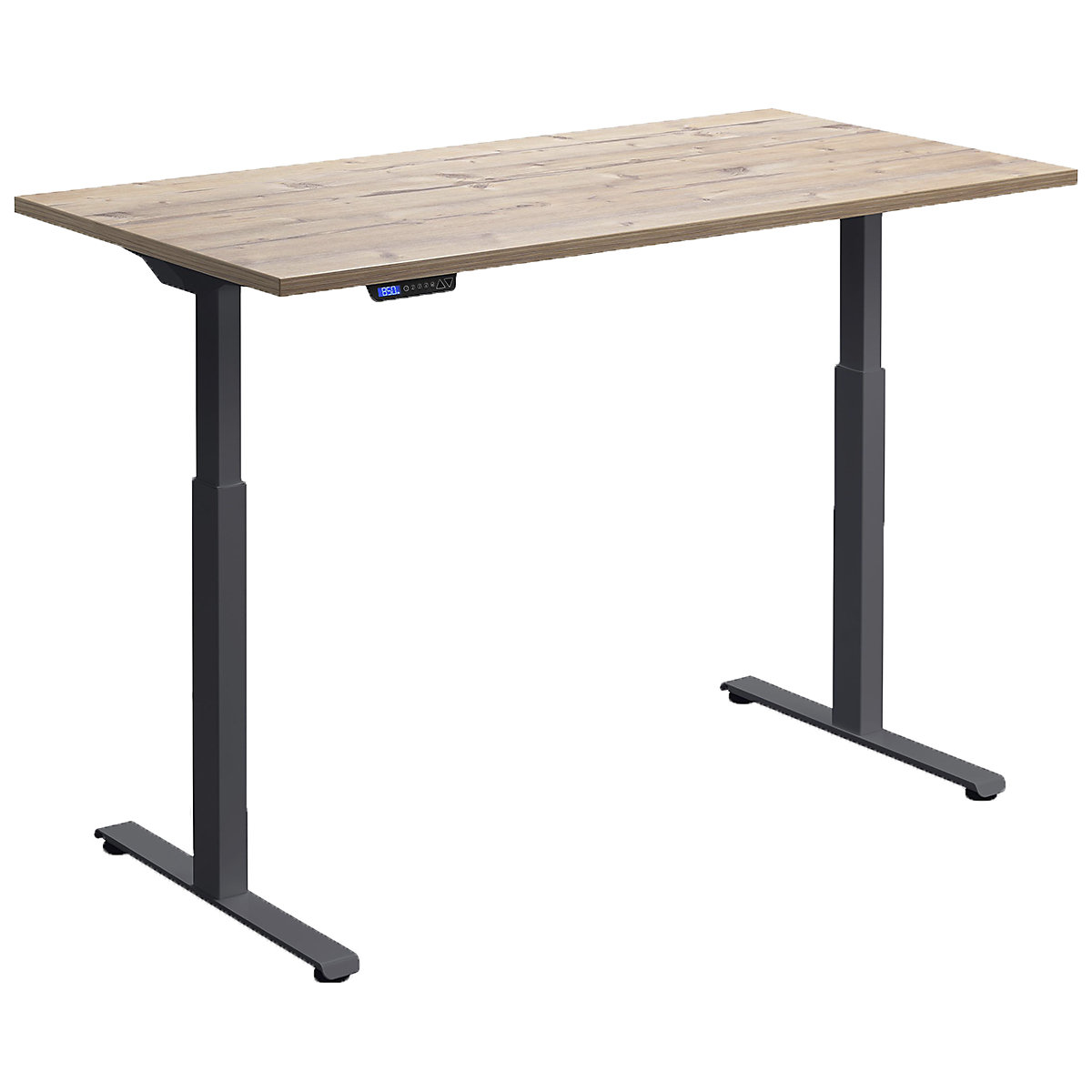 Hush Dual Motor Height Adjustable Sit-Stand Office Desk, Hush Dual Motor Height Adjustable Sit-Stand Office Desk, Hush Dual Motor Height Adjustable Sit-Stand Office Desk | 1200W x 700D | Anthracite | Timber-1