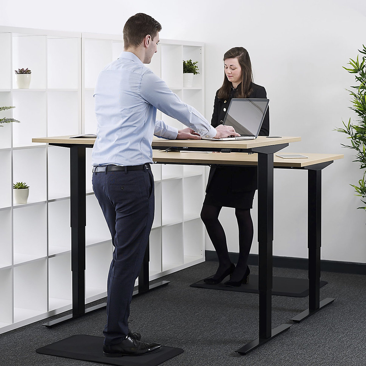 Nordic Dual Motor Height Adjustable Sit-Stand Office Desk (Product illustration 3)-2