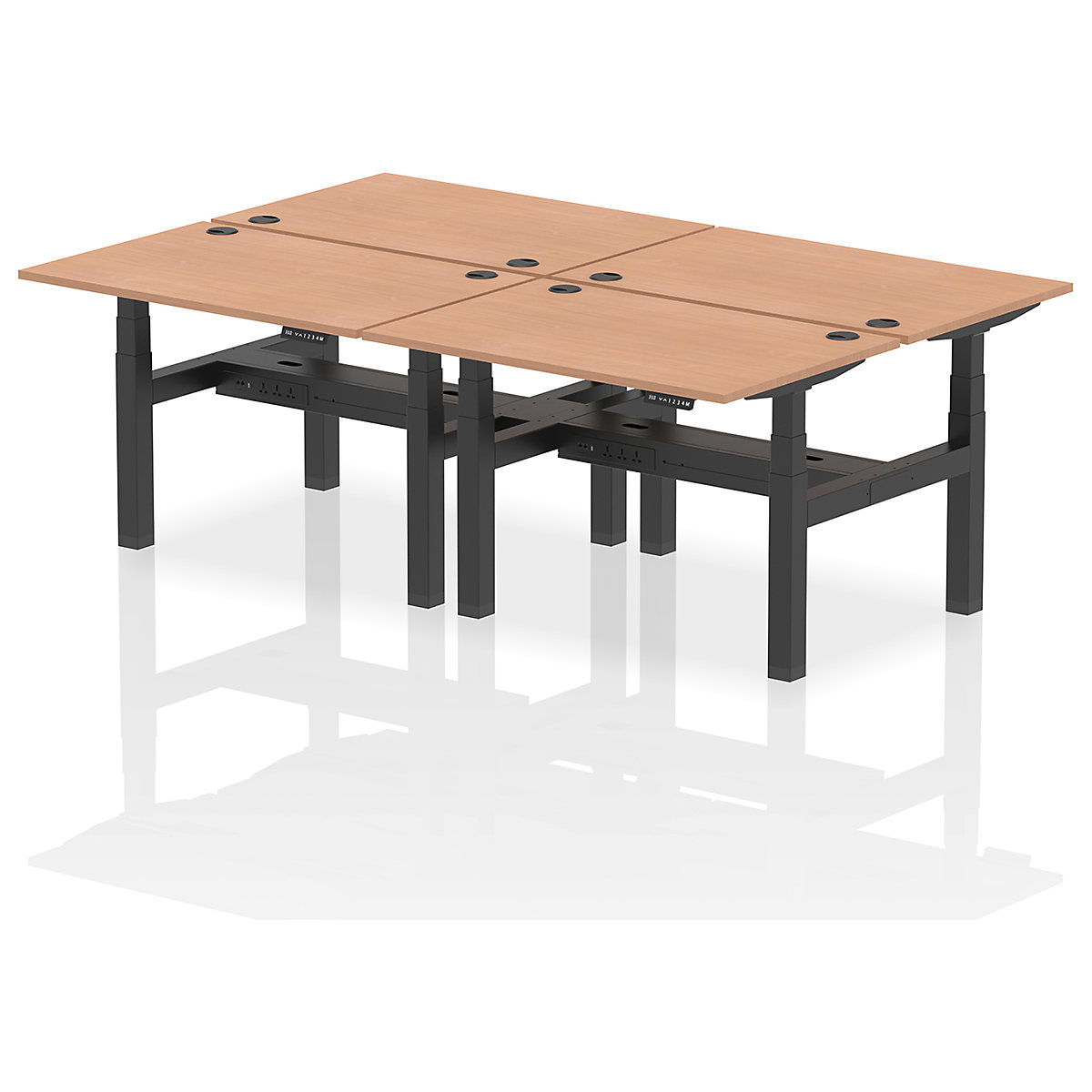 Air Back to Back Standing Desks With USB Ports