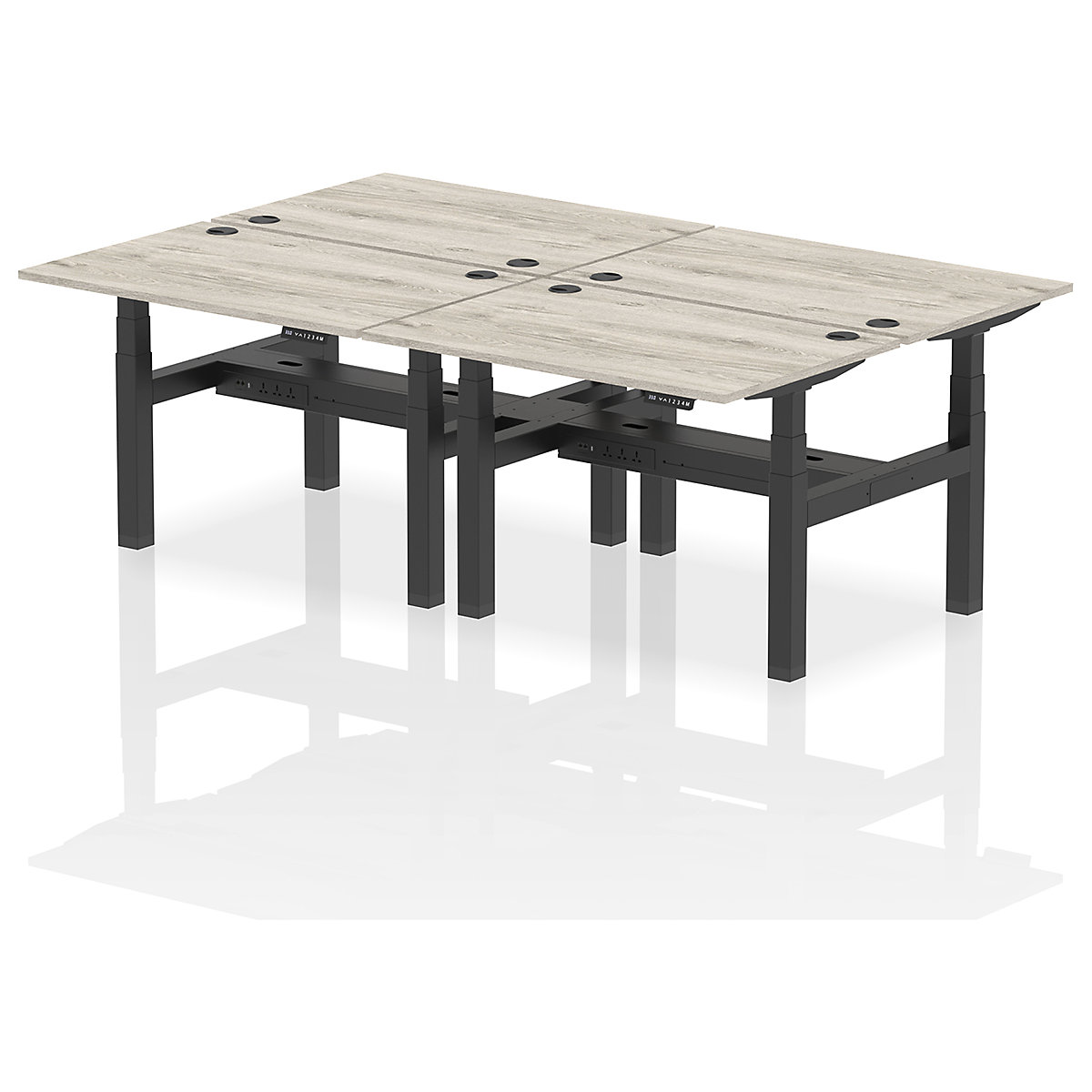 Air Back to Back Standing Desks With USB Ports